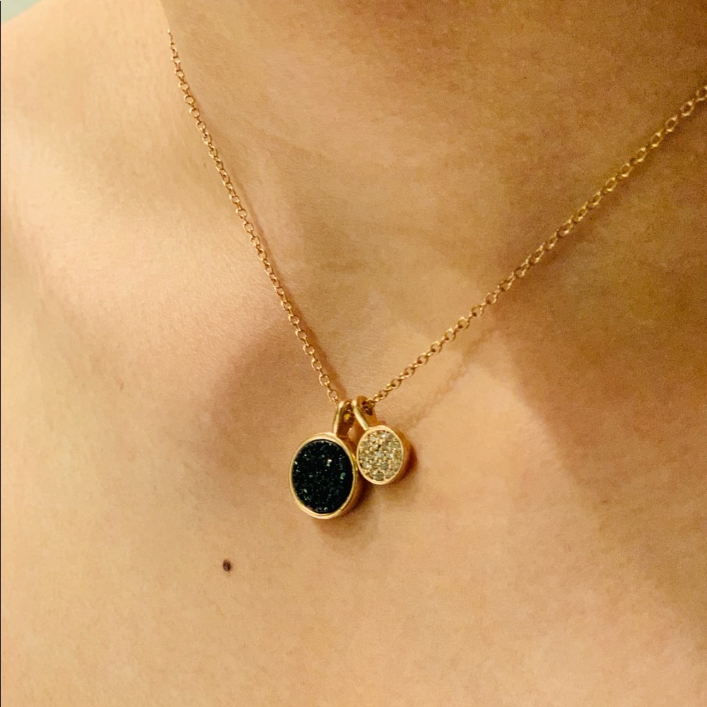 Rose Gold Necklace with Pendants